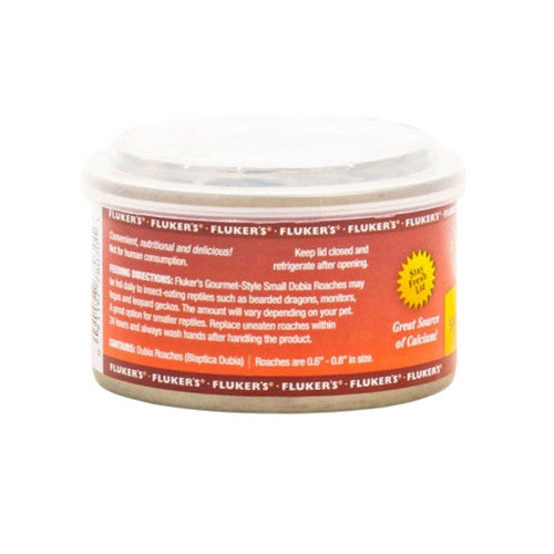 Fluker's, Gourmet Style Canned Small Dubia Roaches, 1 Count / 1.2 Oz