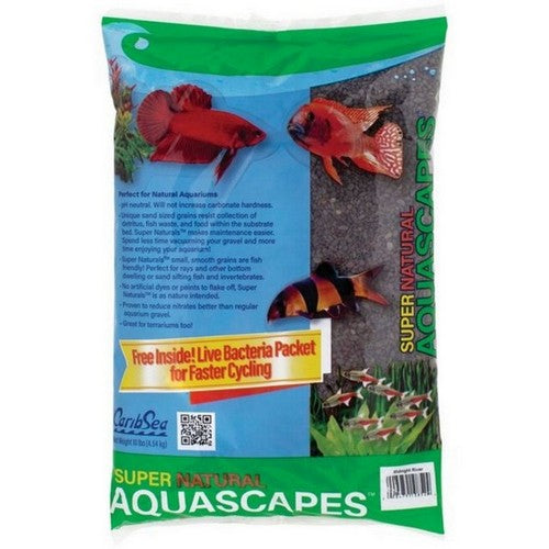 Caribsea, Super Natural Aquascapes Gravel Midnight River, 10 Lbs (Case Of 4)