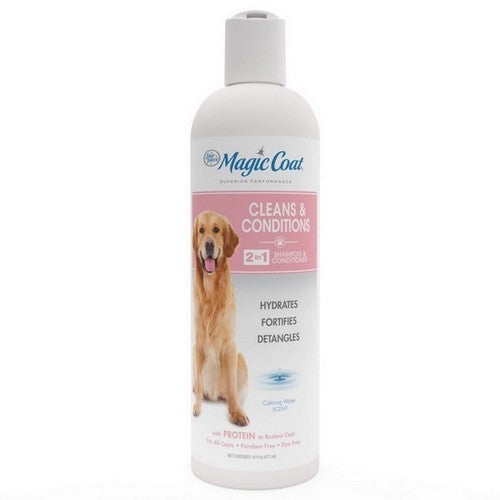 Four Paws, Magic Coat Cleans And Conditions Dog 2 In 1 Shampoo And Conditioner, 1 Count / 16 Oz