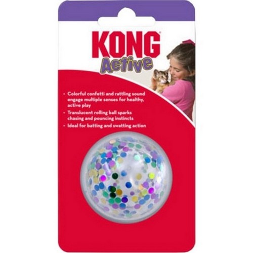 Active Confetti Ball Cat Toy 1 Count by Kong