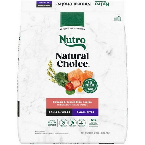 Nutro Products, Inc., Natural Choice Small Bites Adult Dry Dog Food Salmon And Brown Rice, 1 Count / 28 Lbs