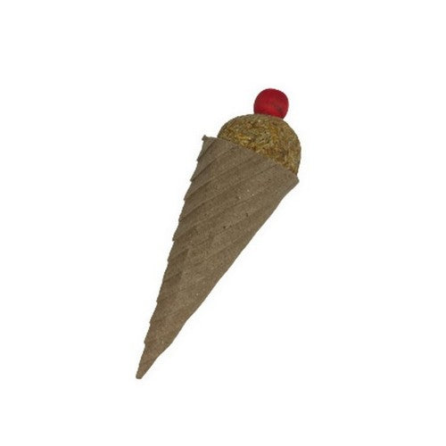A&E Cage Company, Nibbles Ice Cream With Cherry On Top Small Animal Chew Toy, 1 Count