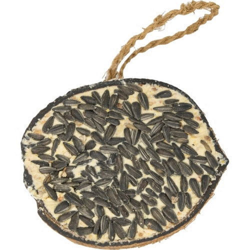 A&E Cage Company, Garden And Fun Half Coconut With Suet And Black Oil Sunflower Bird Treat, 1 Count / 290 Grams