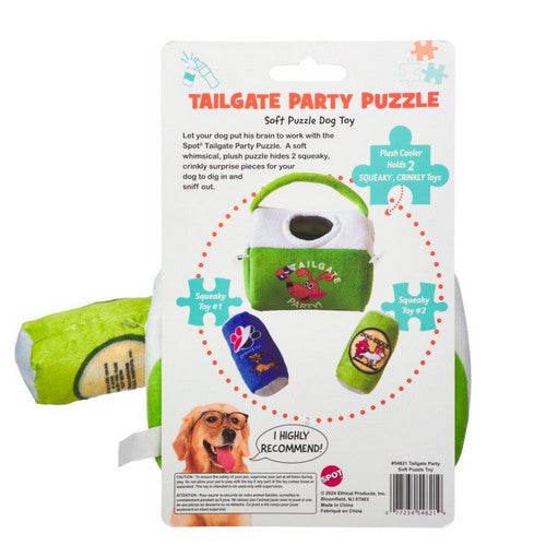Doc and Phoebes, Tailgate Party Puzzle Dog Toy, 1 Count / 6 Inches