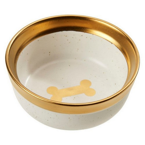 Doc and Phoebes, Malibu Dog Dish Gold, 1 Count / 5 Inches