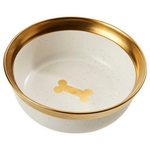Doc and Phoebes, Malibu Dog Dish Gold, 1 Count / 7 Inches