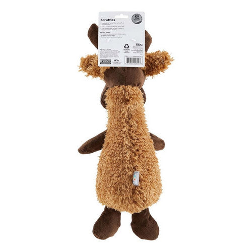 Charming Pet Products, Scruffles Moose Plush Dog Toy, 1 Each, Brown (Large)