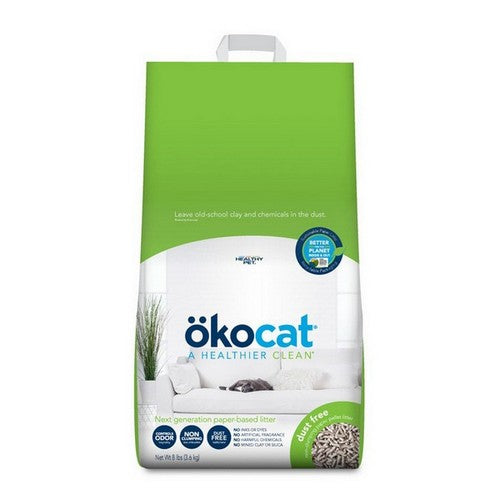 Okocat, Dust Free Paper Cat Litter, 8 Lbs