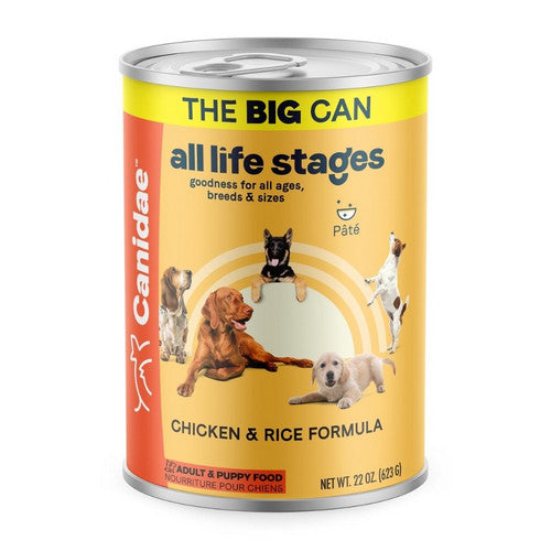 Canidae, All Life Stages Canned Dog Food, 22 Oz, Chicken And Rice / (Case Of 12)