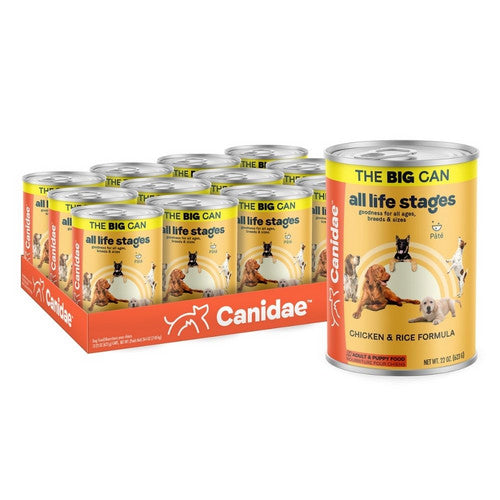 Canidae, All Life Stages Canned Dog Food, 22 Oz, Chicken And Rice / (Case Of 12)