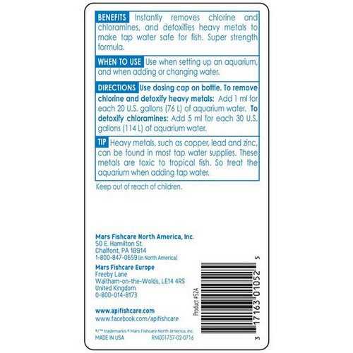 API, Tap Water Conditioner, 8 Oz