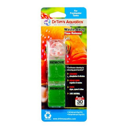 Dr Tims Aquatics, Waste Away Freshwater Time Release Gel Water Clarifier, 1 Each, Small
