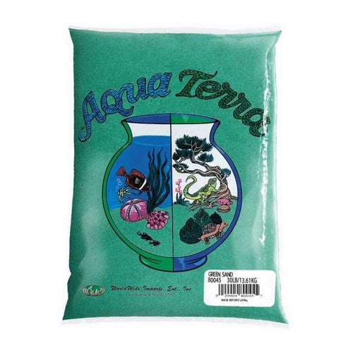 Aqua Terra, Aquarium Sand Green, 5 Lbs (Case Of 6)
