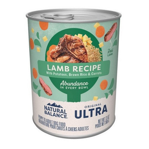 Natural Balance Pet Foods, Original Ultra Abundance Canned Dog Food, 13 Oz, Lamb / Case Of 12