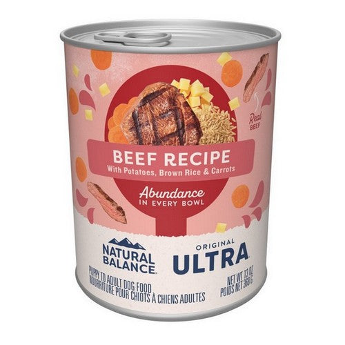 Natural Balance Pet Foods, Original Ultra Abundance Canned Dog Food, 13 Oz, Beef (Case Of 12)