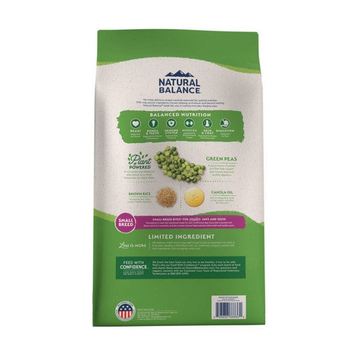 Natural Balance Pet Foods, Limited Ingredient Plant Powered Small Breed Dry Dog Food, 12 Lbs