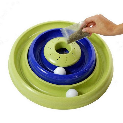 Bergan, Bergan Catnip Hurricane Cat Toy, 1 Each / Green, Blue