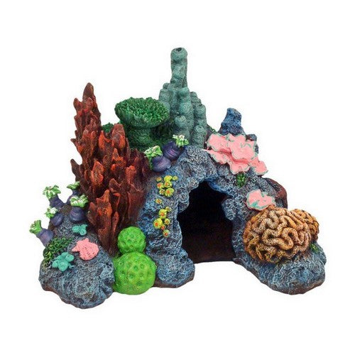 Blue Ribbon Pet Products, Blue Ribbon Pet Products Exotic Environments Caribbean Living Reef Aquarium Ornament, Multi-Color,  3.5 Inches, Mini