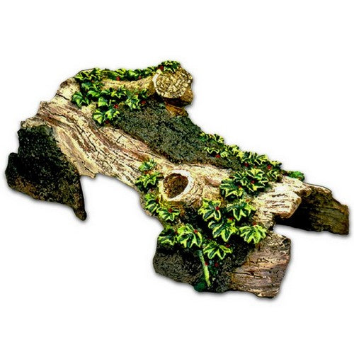 Blue Ribbon Pet Products, Blue Ribbon Pet Products Exotic Environments Bent Log Hideaway, Brown/Green,  1 Each / Small
