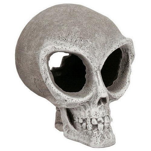Blue Ribbon Pet Products, Exotic Environments Alien Skull Aquarium Ornament, 1 Each / Small / Grey