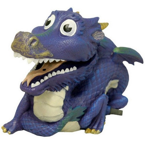 Blue Ribbon Pet Products, Exotic Environments Bubbling Action Dragon Aquarium Statue, 1 Each / 3.27 Inches / Blue, White