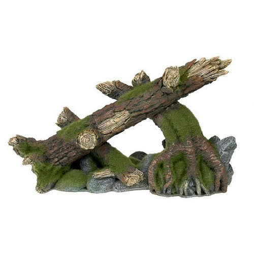 Blue Ribbon Pet Products, Exotic Environments Moss Covered Roots and Logs Aquarium Ornament, 1 Each / 6.25 Inches / Multi-Color