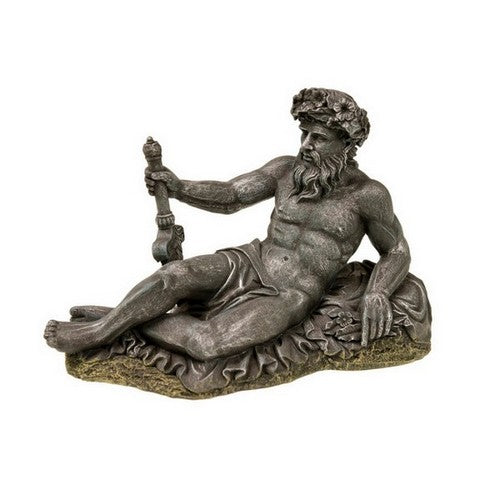 Blue Ribbon Pet Products, Blue Ribbon Pet Products Exotic Environments Neptune Aquarium Statue, Grey,  4.75 Inches, Small
