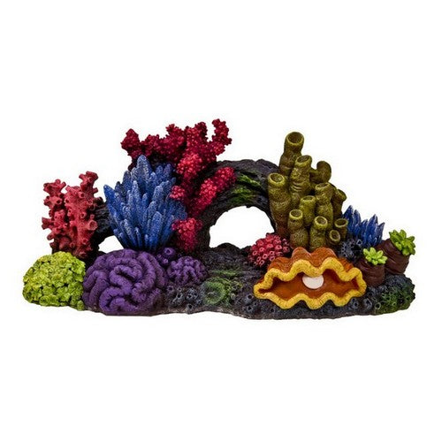 Blue Ribbon Pet Products, Blue Ribbon Pet Products Exotic Environments Great Barrier Reef Aquarium Ornament, Multi-Color,  6.5 Inches, Large