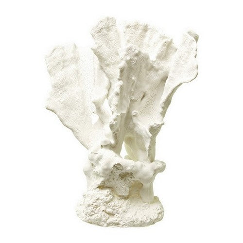 Blue Ribbon Pet Products, Exotic Environments Lettuce Coral Aquarium Ornament, 1 Each / 11.5 Inches / White