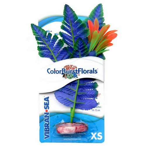 Blue Ribbon Pet Products, Blue Ribbon Pet Products Colorburst Florals Butterfly Sword Aquarium Plant, Blue,  1 Each / ExtraSmall