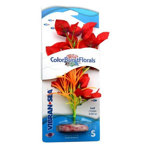 Blue Ribbon Pet Products, Blue Ribbon Pet Products Colorburst Florals Willow Leaf Aquarium Plant, Red,  1 Each / Small