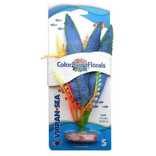 Blue Ribbon Pet Products, Blue Ribbon Pet Products Colorburst Florals Crispus Aquarium Plant, Blue,  1 Each / Small