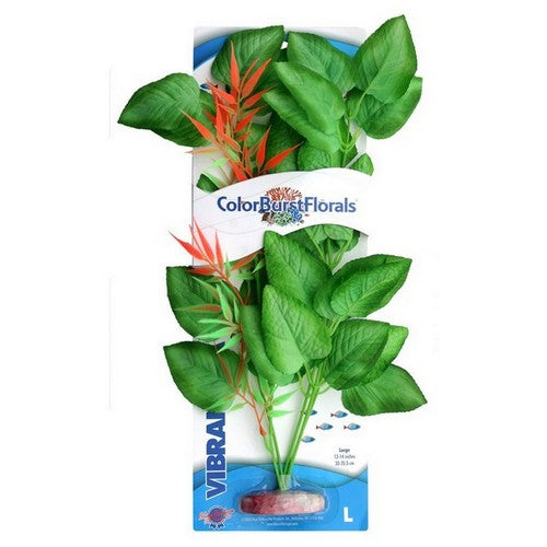 Blue Ribbon Pet Products, Blue Ribbon Pet Products Colorburst Florals Marshwood Aquarium Plant, Green,  Large