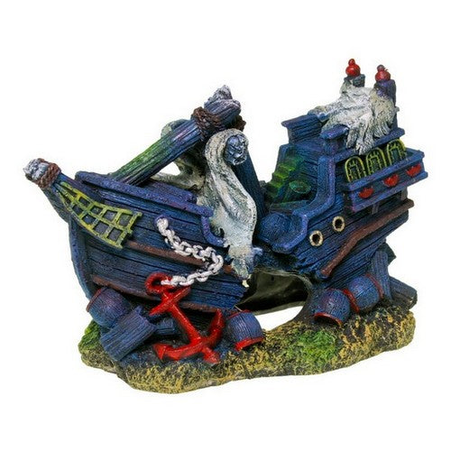 Blue Ribbon Pet Products, Sunken Shipwreck Ornament, 1 Each