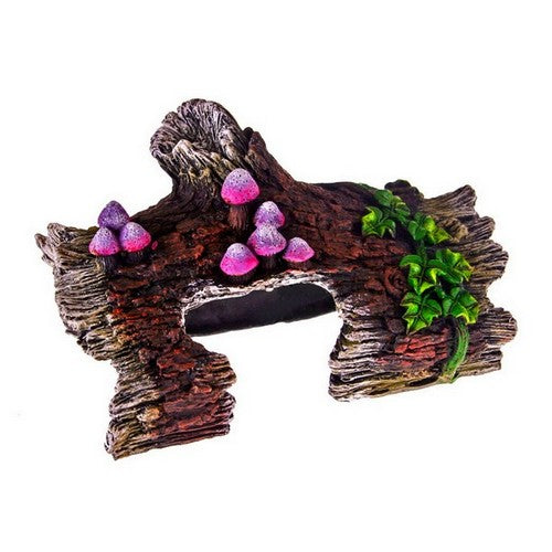Blue Ribbon Pet Products, Log Hideaway w/Vines Ornament, 1 Each