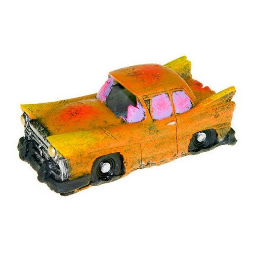 Blue Ribbon Pet Products, Blue Ribbon Pet Products Sunken Car Wreck Ornament, Orange,  One Size