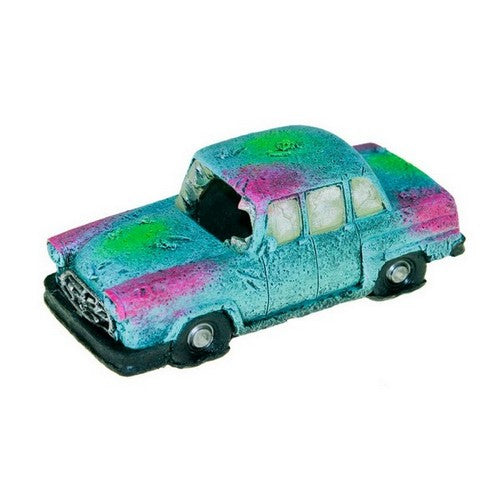 Blue Ribbon Pet Products, Blue Ribbon Pet Products Sunken Car Wreck Ornament, Blue,  One Size