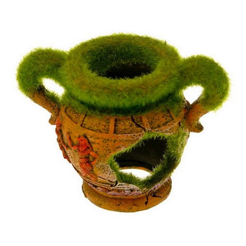Blue Ribbon Pet Products, Vase w/Fiber Moss Ornament, 1 Each
