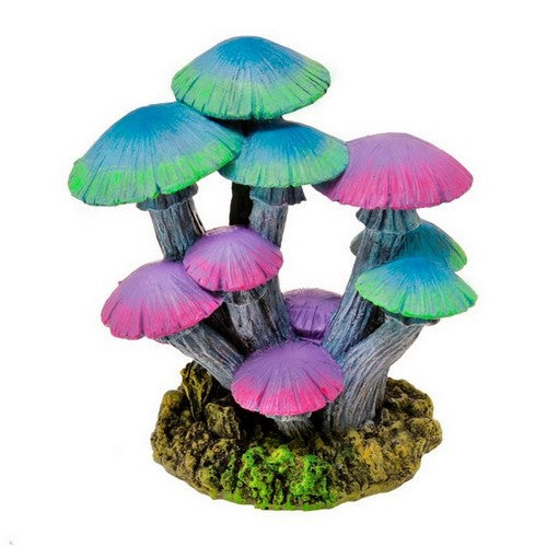 Blue Ribbon Pet Products, Blue Ribbon Pet Products Glowing Mushroom Garden Ornament, Tall, Purple & Blue,  Large