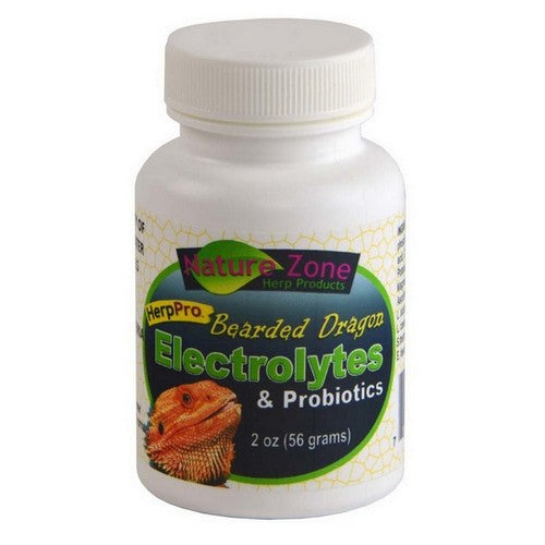 Nature Zone, Nature Zone Bearded Dragon Electrolytes & Probiotics Supplement, 2 Oz