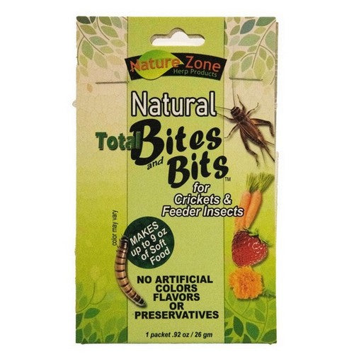 Nature Zone, Nature Zone Natural Total Bites & Bits for Crickets & Feeder insects, .92 Ounce