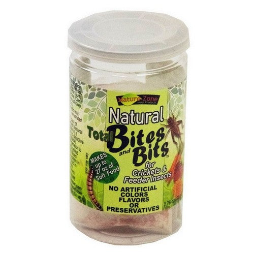 Nature Zone, Nature Zone Natural Total Bites & Bits for Crickets & Feeder insects, 2.76 Ounces