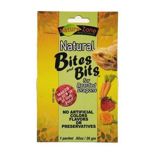 Nature Zone, Nature Zone Natural Bites & Bits for Bearded Dragons, .92 Ounce