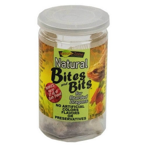 Nature Zone, Nature Zone Natural Bites & Bits for Bearded Dragons, 2.76 Ounces