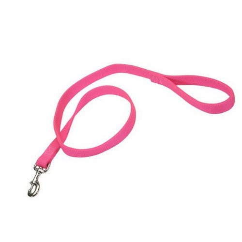 Coastal Pet, Coastal Double-Ply Nylon Dog Leash, Neon Pink,  1 In X 4 Foot