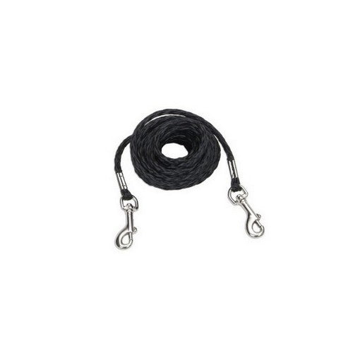 Coastal Pet, Coastal Poly Petite Dog Tie Out, Black,  5/32 In X 10 Feet