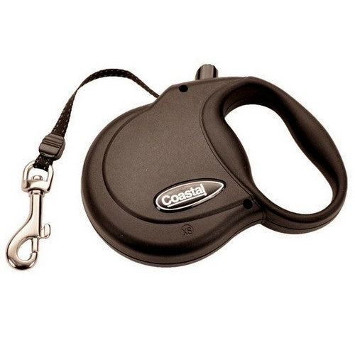 Coastal Pet, Coastal Retractable Dog Leash, Black,  12 Feet, ExtraSmall