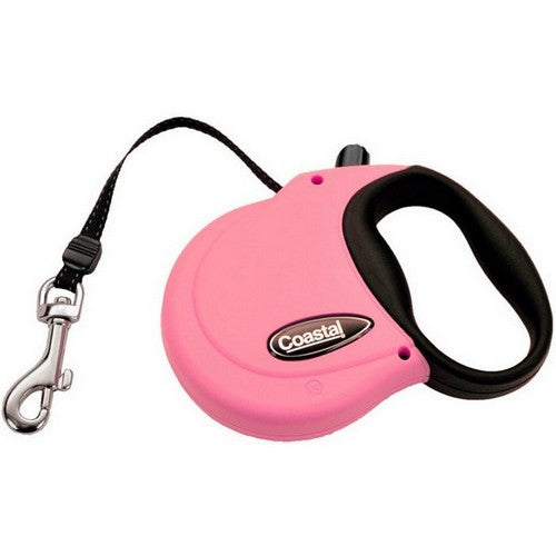 Coastal Pet, Coastal Retractable Dog Leash, Pink,  12 Feet, ExtraSmall