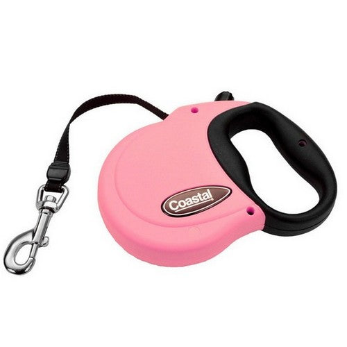 Coastal Pet, Coastal Retractable Dog Leash, Pink,  16 Feet, Medium