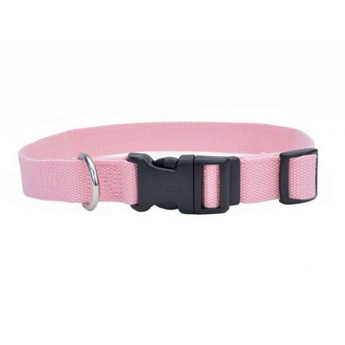 New Earth, New Earth Soy Adjustable Dog Collar, Rose,  5/8 In X 8-12 Inches